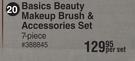 Basics Beauty 7 Piece Makeup Brush & Accessories Set-Per Set