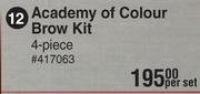 Academy Of Colour 4 Piece Brow Kit-Per Set