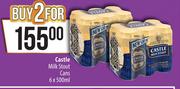 Castle Milk Stout Cans-For 2 x 6 x 500ml