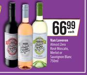 Van Loveren Almost Zero Rose Moscato, Merlot Or Sauvignon Blanc-750ml Each