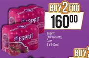 Esprit Cans-For 2 x 6 x 440ml