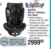 Baby Things ISOFIX All In 1 Rotate+ Car Seat