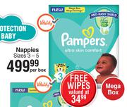 Pampers Mega Box Nappies Sizes 3-5-Per Box