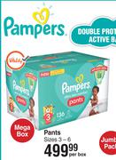 Pampers Mega Box Pants Sizes 3-6-Per Box