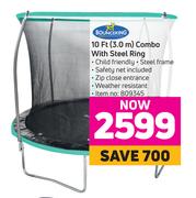 Bounceking 10 Ft (3.0m) Combo With Steel Ring