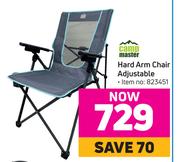 Campmaster Hard Arm Chair Adjustablecamp