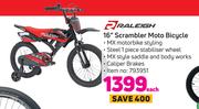 Raleigh 16" Scrambler Moto Bicycle-Each