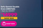 Defy Gemini Double Oven DB0768