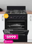 Univa 4-Burner Gas Stove UG016BI