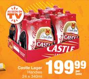 Castle Lager Handies-24 x 340ml Per Case