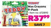 Teddy Wax Crayons 9-Pack 672890