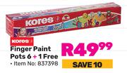 Kores Finger Paint Pots (6 + 1 Free) 837398