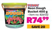 Teddy Neon Dough Bucket 826132-400gm