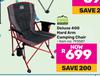 Campmaster Deluxe 400 Hard Arm Camping Chair