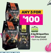 Campmaster 4Kg Briquettes Or Charcoal-For Any 3
