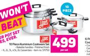 Hart 10 Piece Aluminium Cookware Set-Per Set
