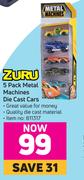 Zuru 5 Pack Metal Machines Die Cast Cars