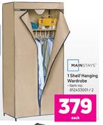 Mainstays 1 Shelf Hanging Wardrobe-Each