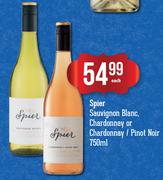 Spier Sauvignon Blanc, Chardonnay Or Chardonnay/Pinot Noir-750ml Each
