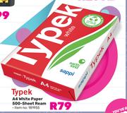 Typex A4 White Paper 500-Sheet Ream 