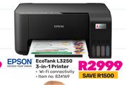 Epson Eco Tank L3250 Printer 3-In-1