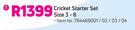 Cricket Starter Set (Size 3-6)