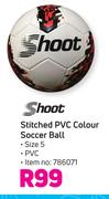 Shoot Stitched PVC Colour Soccer Ball