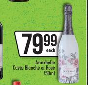 Annabelle Cuvee Blanche Or Rose-750ml Each