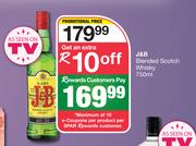 J&B Blended Scotch Whisky-750ml
