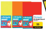 Butterfly A4 Bright Board 168756-Per 10-Pack