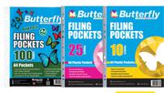 Butterfly 10-Pack A4 Filing Pockets 200481-Per 10-Pack