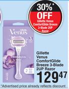 Gillette Venus Comfort Glide Breeze 3-Blade 2UP Razor