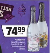 Annabelle Sparkling Wine Cuvee Rose Or Cuvee Blanche-750ml Each