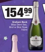 Graham Beck Bliss Demi Sec, Brut Or Brut Rose-750ml Each