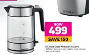 Meiger 1.7L Vista Glass Kettle EG-SKG001