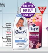 Comfort Fabric Conditioner 800ml Plus Comfort Fabric Conditioner Refill Value Pack 800ml-Both For