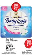Baby Soft 2 Ply Toilet Rolls 9 Pack-Per Pack