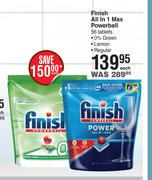 Finish All In 1 Max Powerball 56 Tablets-Each