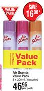 Air Scents Value Pack 3 x 200ml Assorted-Per Pack