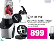 Meiger 8 Piece Vortex Nutri Blender 1000W