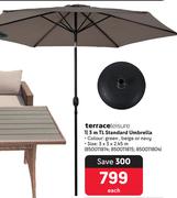 Terrace Leisure 3m TL Standard Umbrella-Each