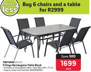 Terrace Leisure Onyx 6 Chairs And A Table