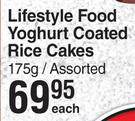 Lifestyle Food Yoghurt Coated Rice Cakes Assorted-175g Each