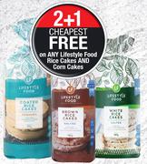 Lifestyle Food Brown Or White Salted Rice Cakes Assorted-130g Each