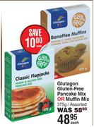 Glutagon Gluten Free Pancake Mix Or Muffin Mix Assorted-375g Each