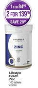 Lifestyle Health Zinc 100 Tablets-For 1