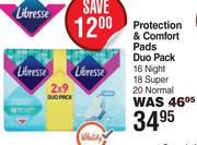 Libresse Protection & Comfort Pads Duo Pack
