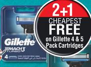 Gillette Mach3Turbo 3-Blade Cartridges 4 Pack-Per Pack