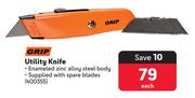 Grip Utility Knife-Each
