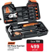 Grip 39 Piece Tool Set-Per Set